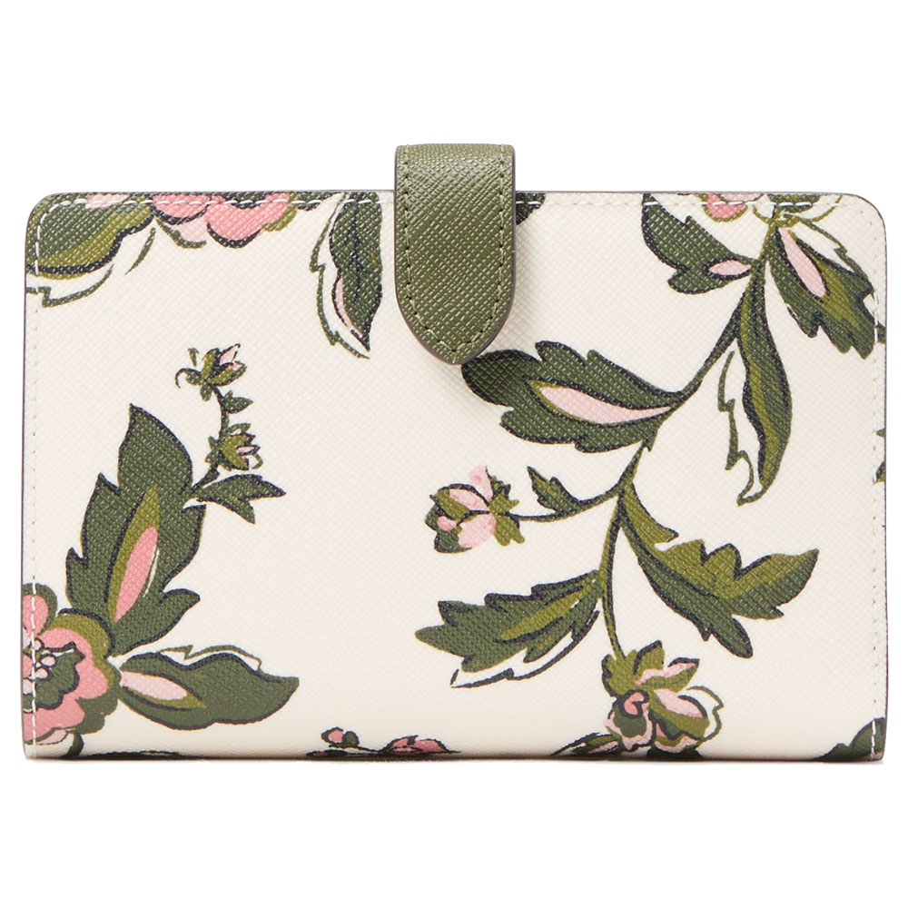 Kate Spade Madison Floral Medium Bifold Wallet Meringue Multi # KL867