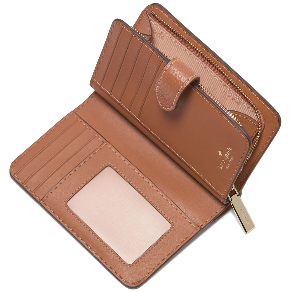 Kate Spade Lena Medium Bifold Wallet Warm Gingerbread # KL848