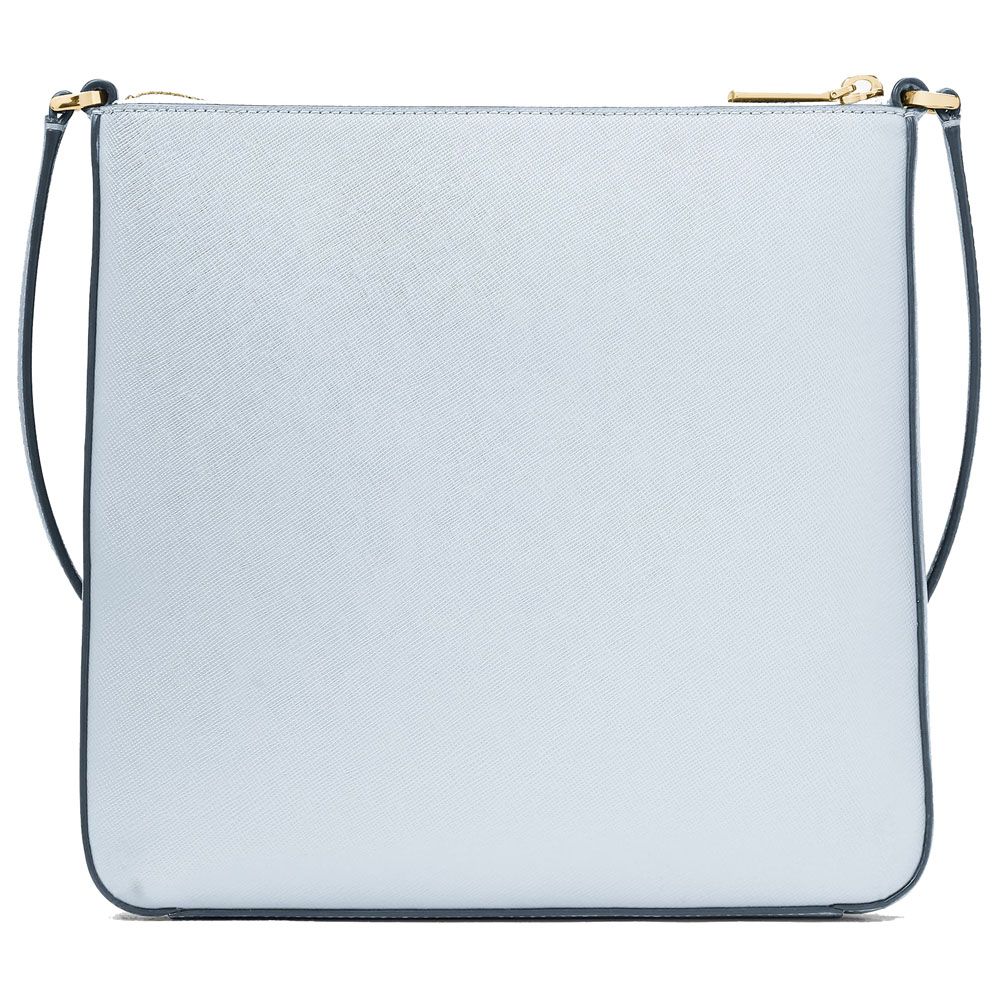 Kate Spade Sadie Saffiano Leather North South Crossbody Bag Sling Watercolor Blue # K7379