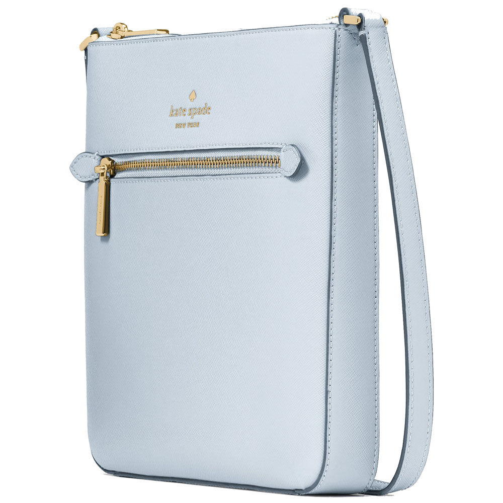 Kate Spade Sadie Saffiano Leather North South Crossbody Bag Sling Watercolor Blue # K7379