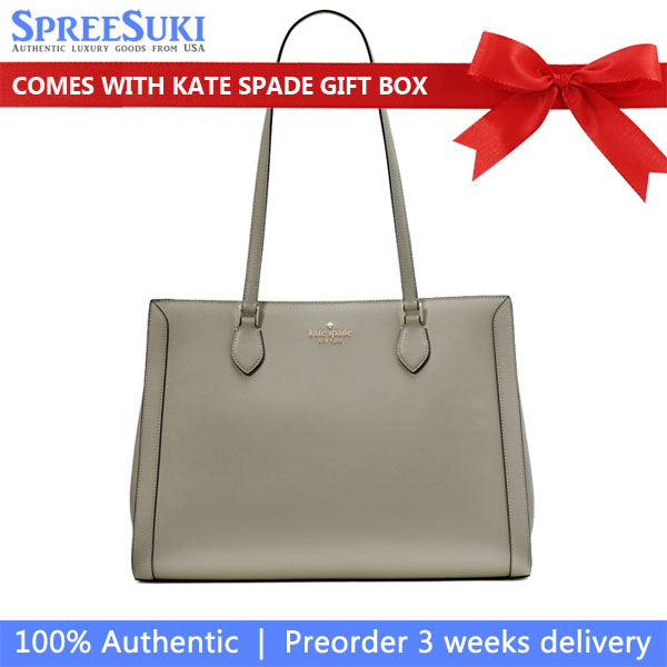 Kate Spade Madison Saffiano East West Leather Large Laptop Tote Dusky Pine # KC434