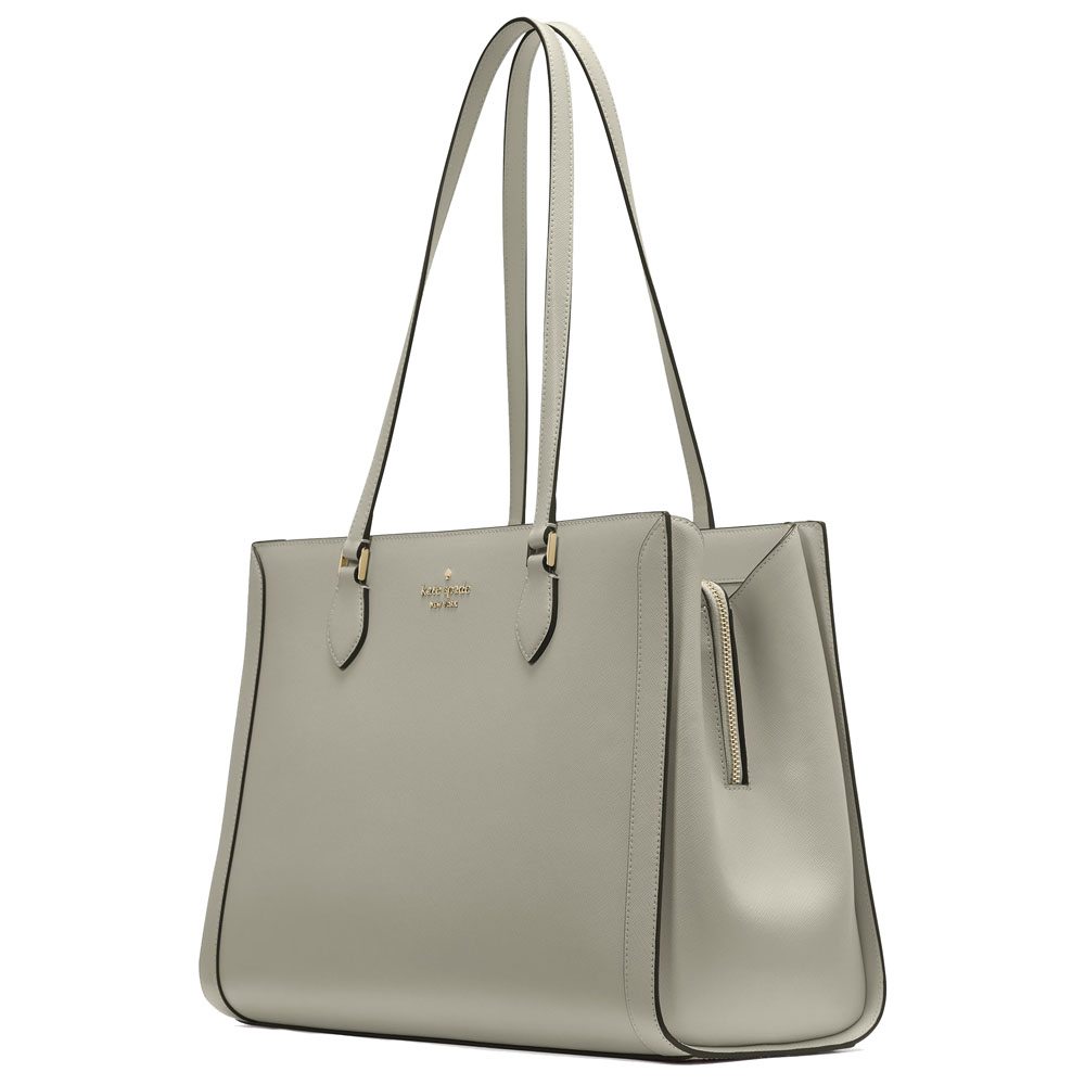 Kate Spade Madison Saffiano East West Leather Large Laptop Tote Dusky Pine # KC434