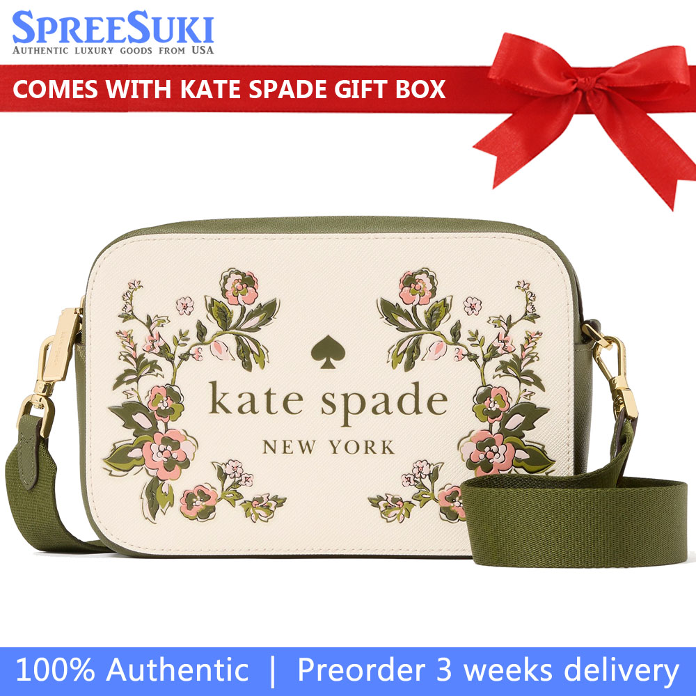 Kate Spade Oh Snap Floral Camera Bag Meringue Multi # KL887