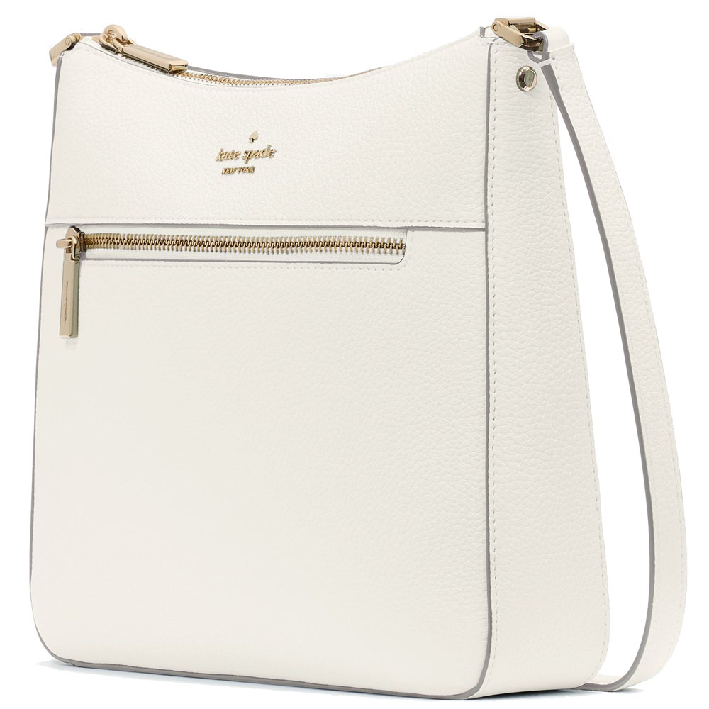 Kate Spade Lena Pebbled Leather Swingpack Crossbody Bag Sling Meringue # KH431