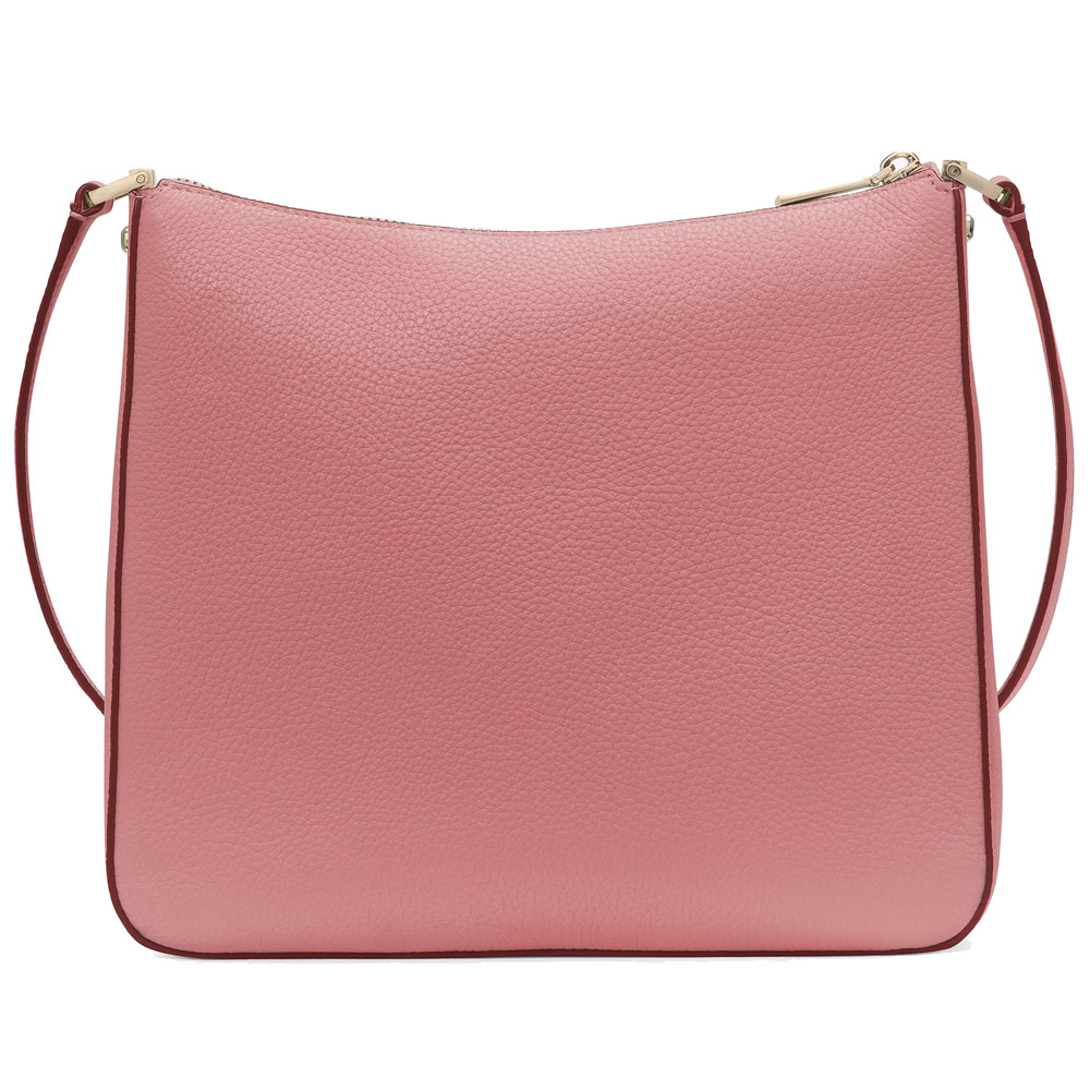 Kate Spade Lena Pebbled Leather Swingpack Crossbody Bag Sling Pomegranate # KH431