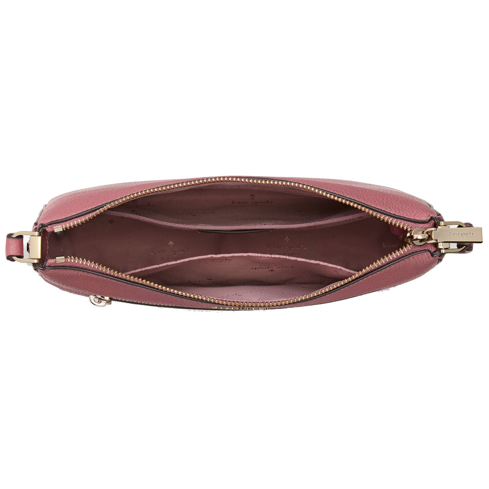 Kate Spade Lena Pebbled Leather Swingpack Crossbody Bag Sling Pomegranate # KH431