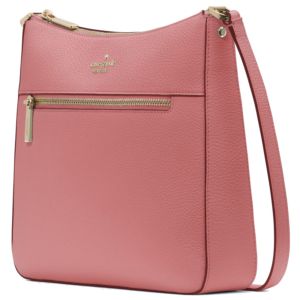 Kate Spade Lena Pebbled Leather Swingpack Crossbody Bag Sling Pomegranate # KH431
