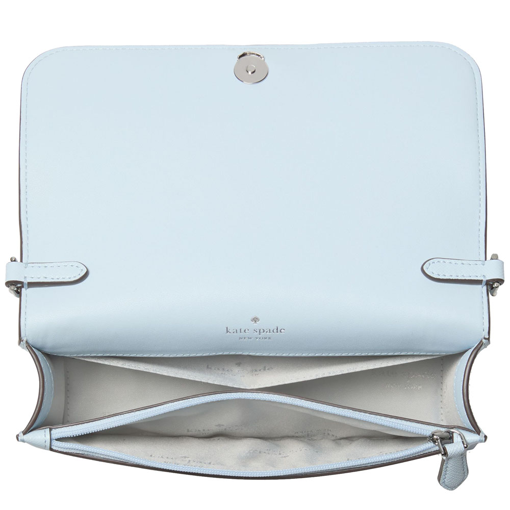 Kate Spade Madison Small Flap Crossbody Bag Sling Watercolor Blue # KC586