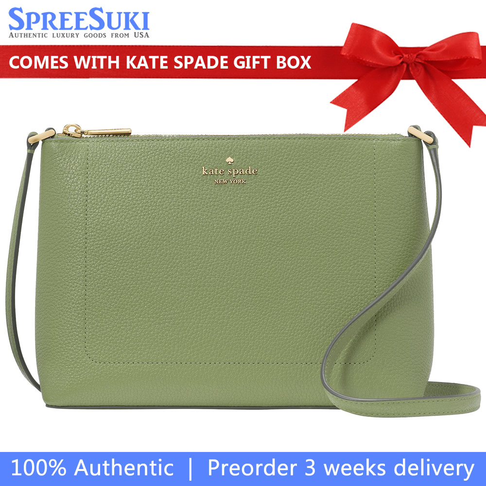 Kate Spade Leila Medium Crossbody Cedar Stand # KG464