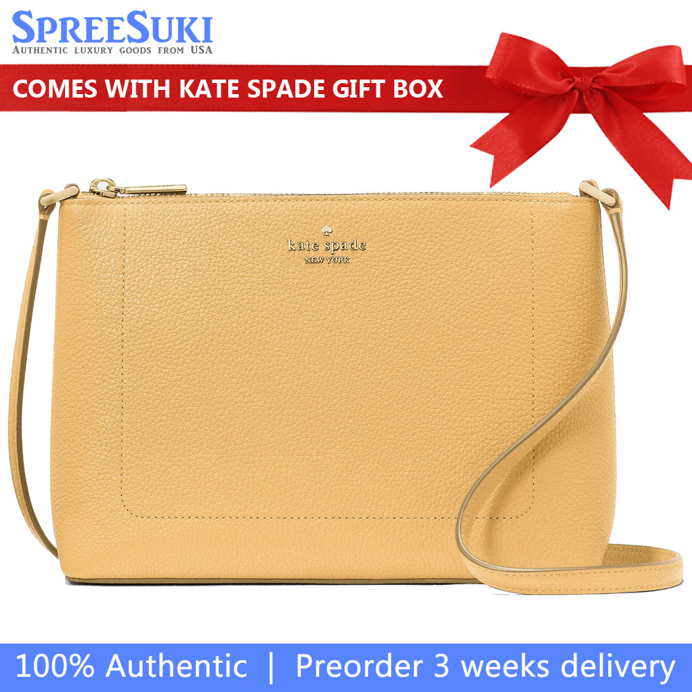 Kate Spade Leila Medium Crossbody Fresh Hay # KG464