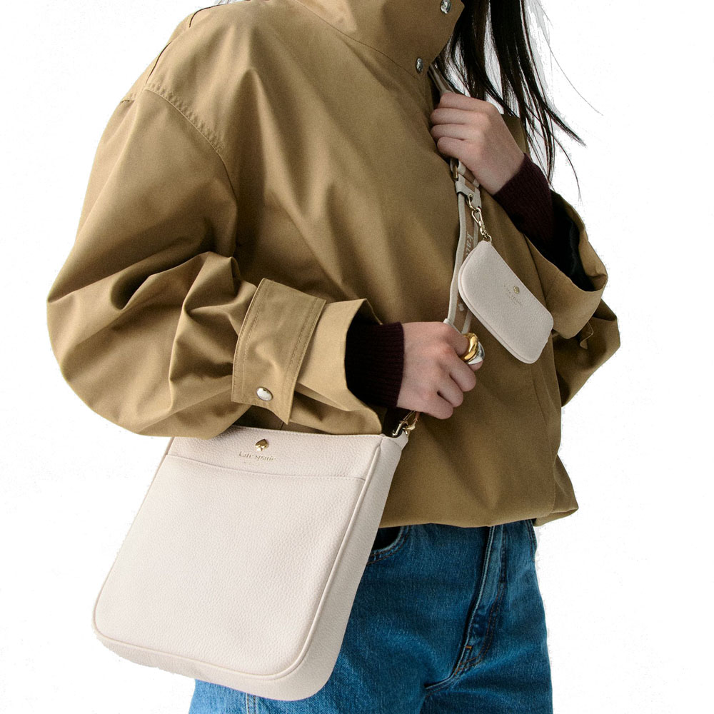 Kate Spade Emma Medium Swingpack Crossbody Parchment # KL753