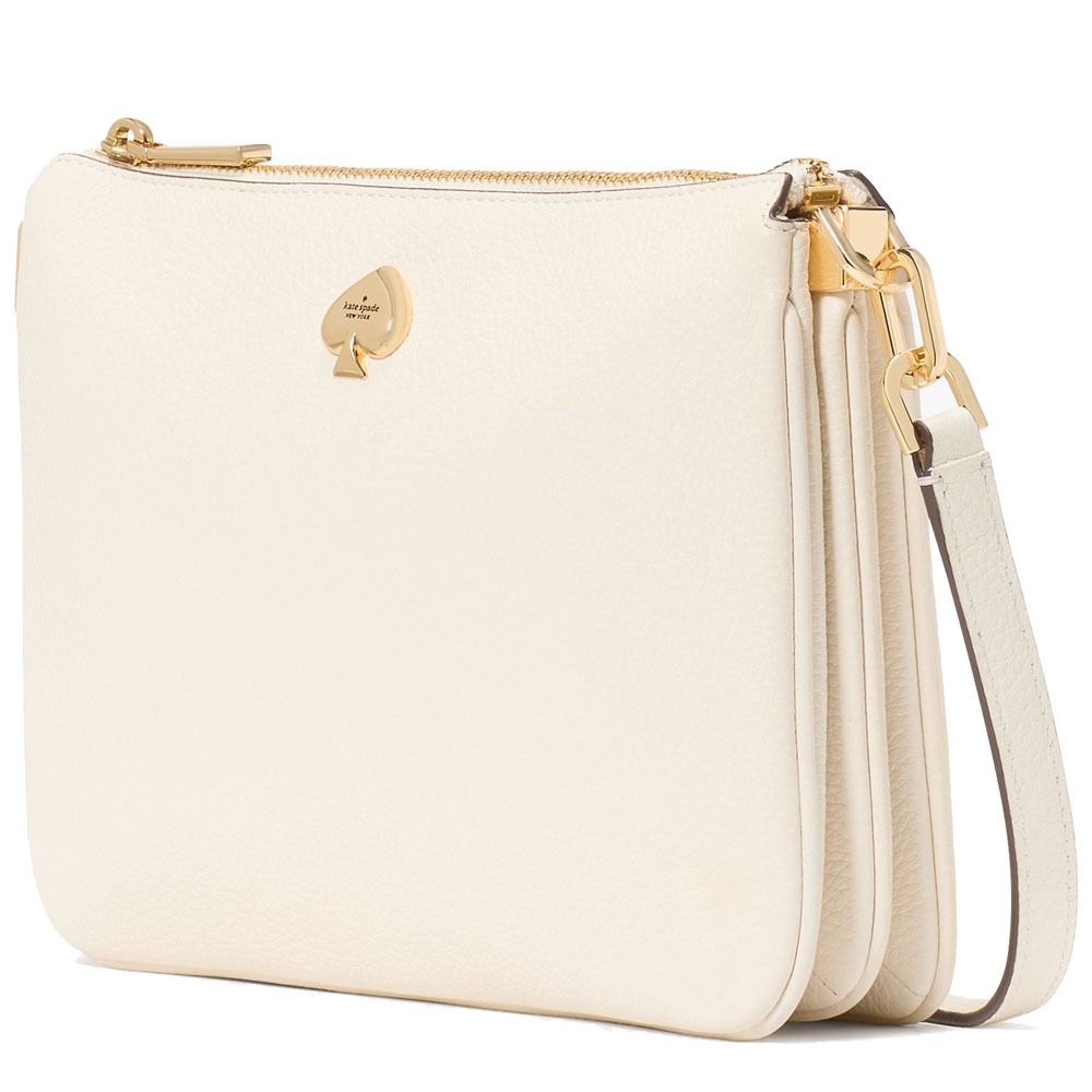 Kate Spade Kayla Small Triple Compartment Crossbody Meringue # KL806