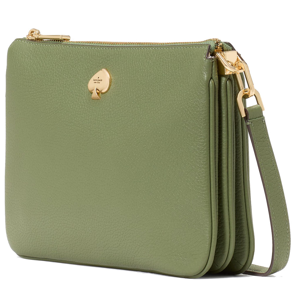 Kate Spade Kayla Small Triple Compartment Crossbody Cedar Stand # KL806