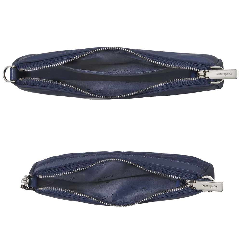 Kate Spade Duet Quilted Fabric Small Crossbody Parisian Navy # KK901