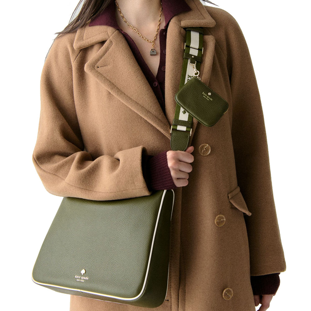 Kate Spade Emma Large Crossbody Enchanted Green Multi # KK943