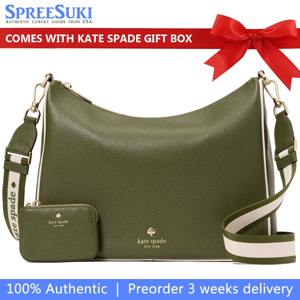 Kate Spade Emma Large Crossbody Enchanted Green Multi # KK943