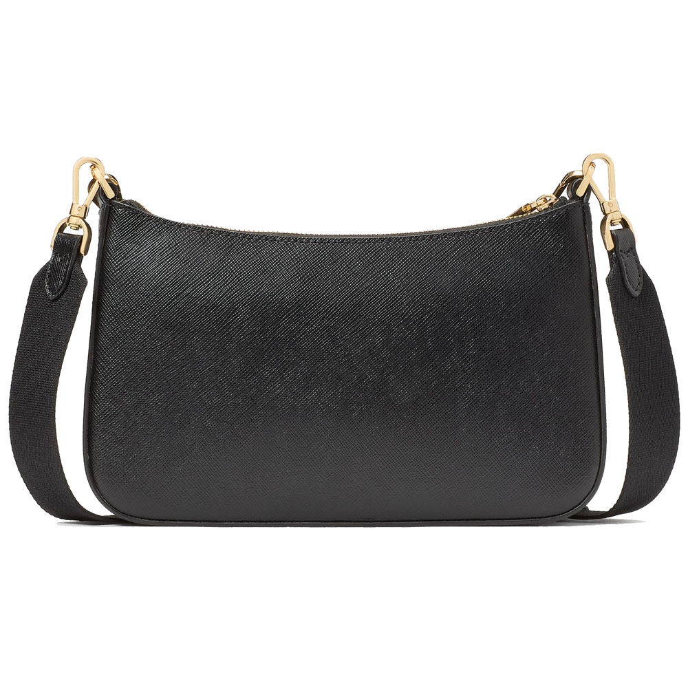 Kate Spade Duet Floral Applique Small Crossbody Black # KL834