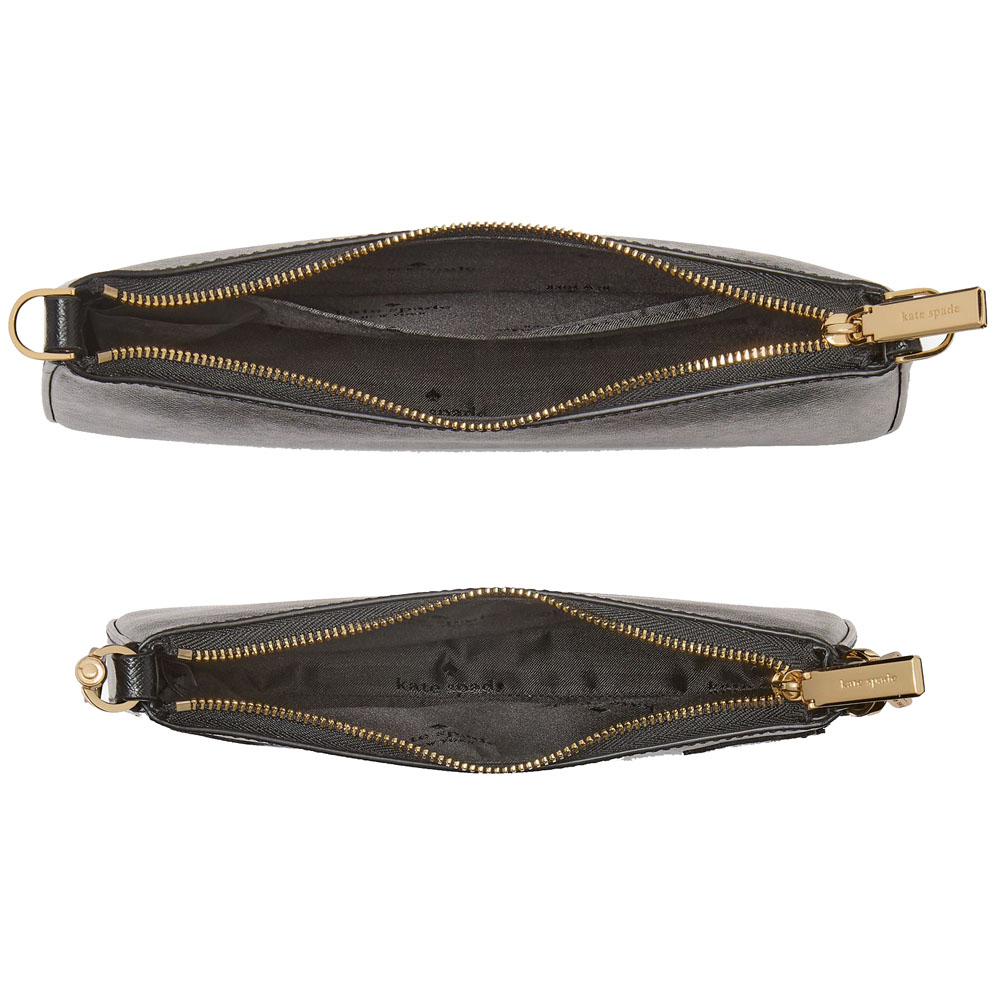 Kate Spade Duet Floral Applique Small Crossbody Black # KL834