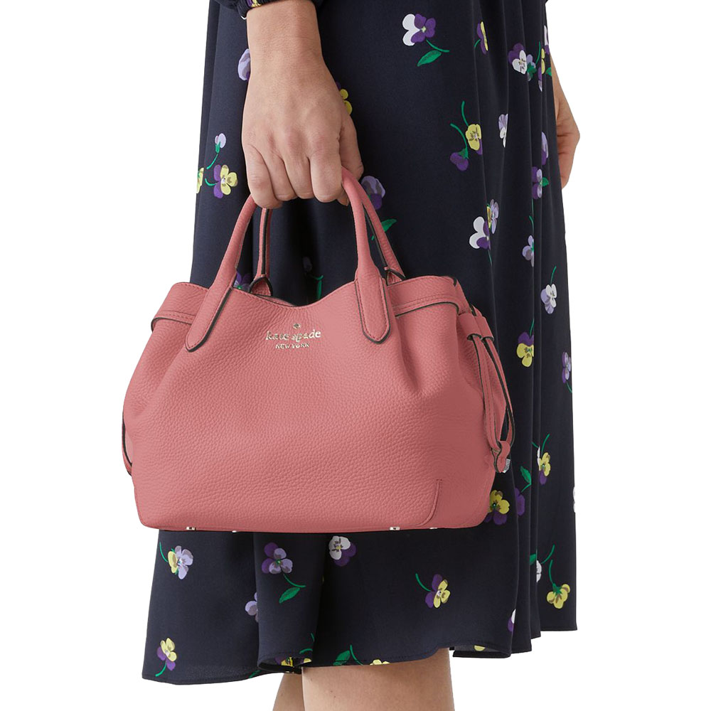 Kate Spade Pebble Leather Dumpling Small Satchel Pomegranate # K8135