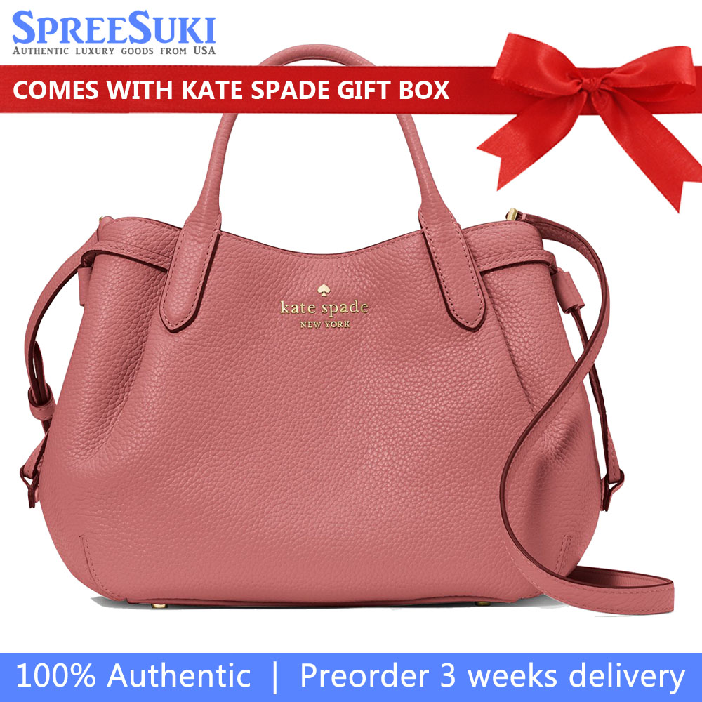 Kate Spade Pebble Leather Dumpling Small Satchel Pomegranate # K8135