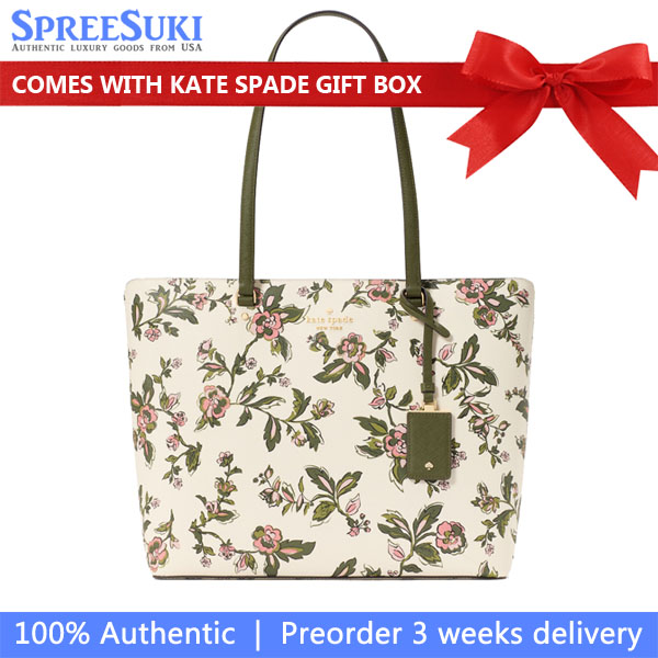 Kate Spade Perfect Floral Large Tote Meringue Multi # KL942