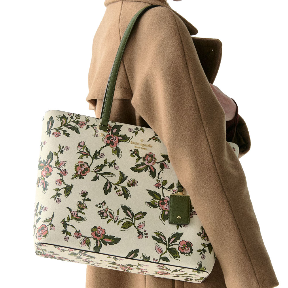 Kate Spade Perfect Floral Large Tote Meringue Multi # KL942