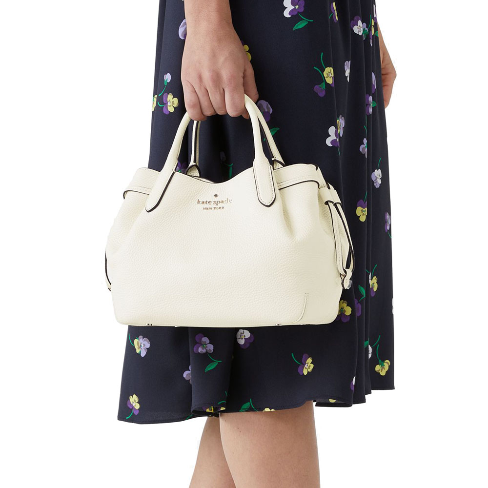 Kate Spade Pebble Leather Dumpling Small Satchel Meringue # K8135