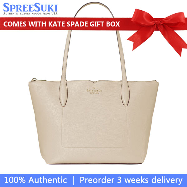 Kate Spade Harlow Medium Tote Light Sand # WKR00063