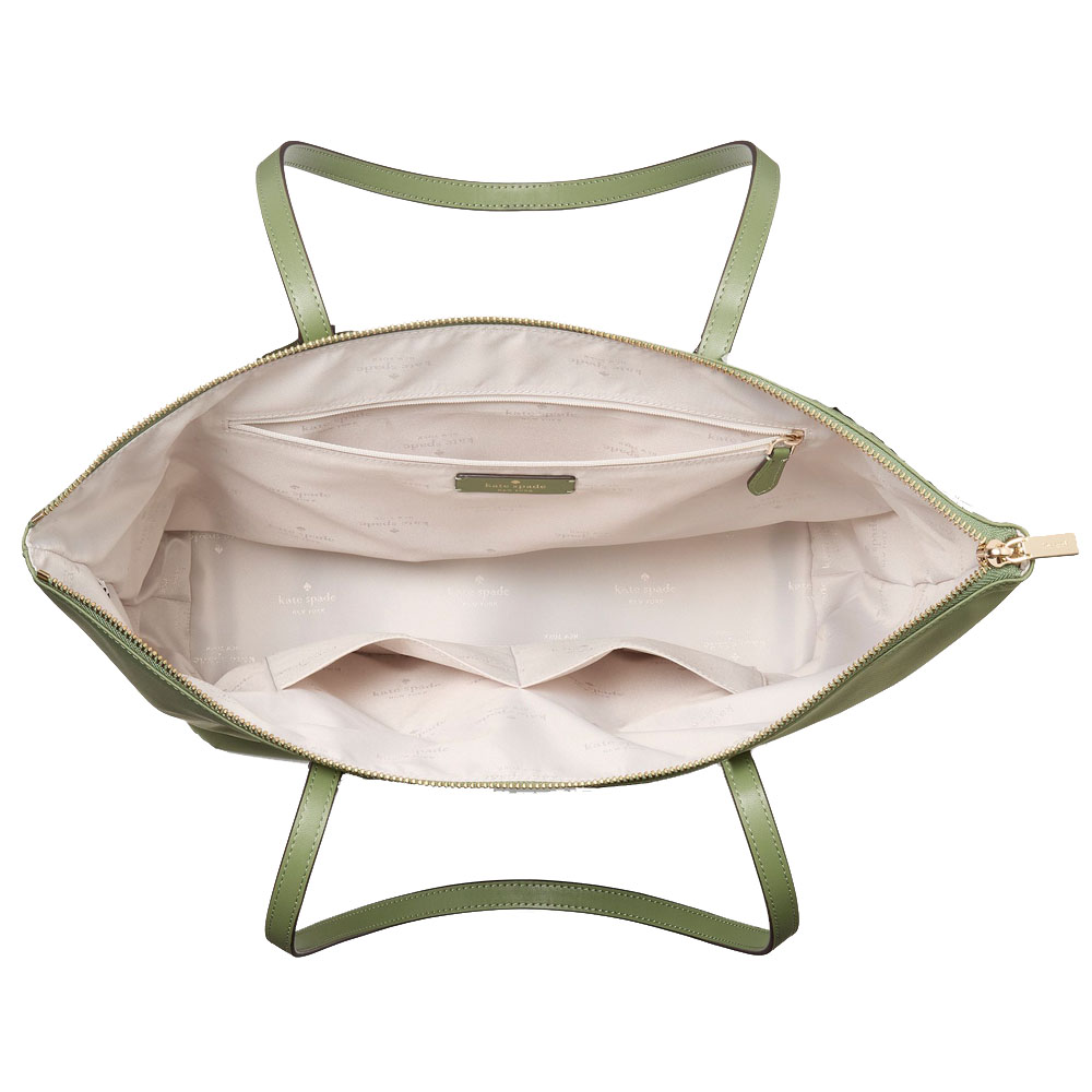 Kate Spade Kitt Nylon Medium Tote Cedar Stand # KC455