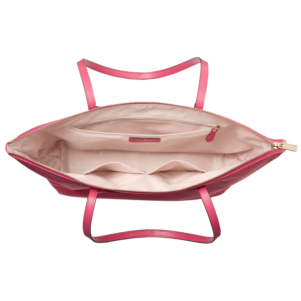 Kate Spade Kitt Nylon Medium Tote Rose Oil # KC455
