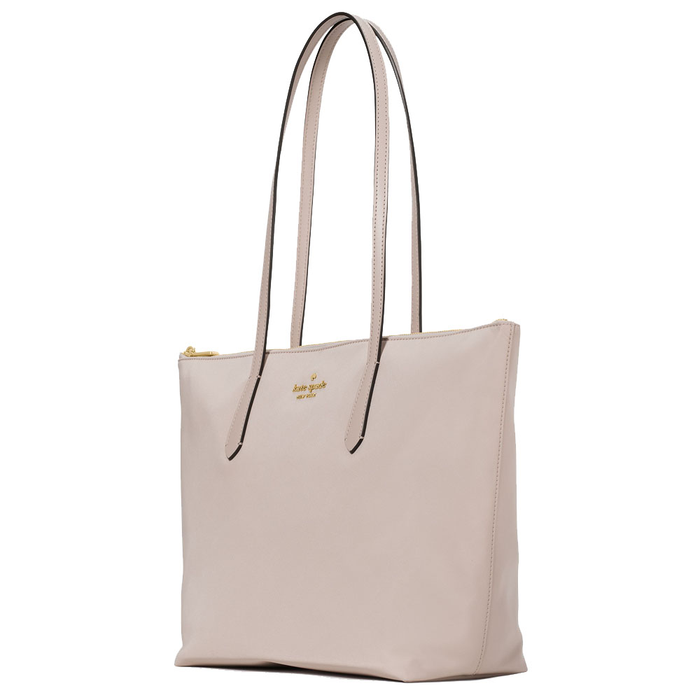Kate Spade Kitt Nylon Medium Tote Cozy Grey # KC455