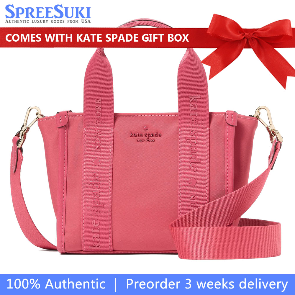 Kate Spade Kip Nylon Mini Tote Rose Oil # KL933