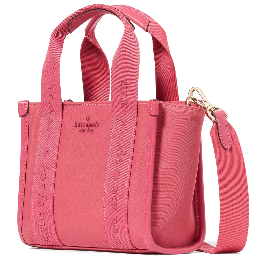 Kate Spade Kip Nylon Mini Tote Rose Oil # KL933
