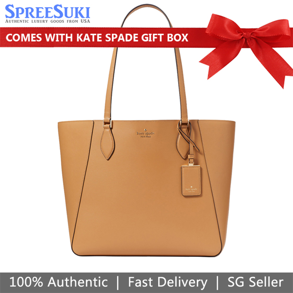 Kate Spade Poppy Large Tote Tiramisu Mousse # KF388