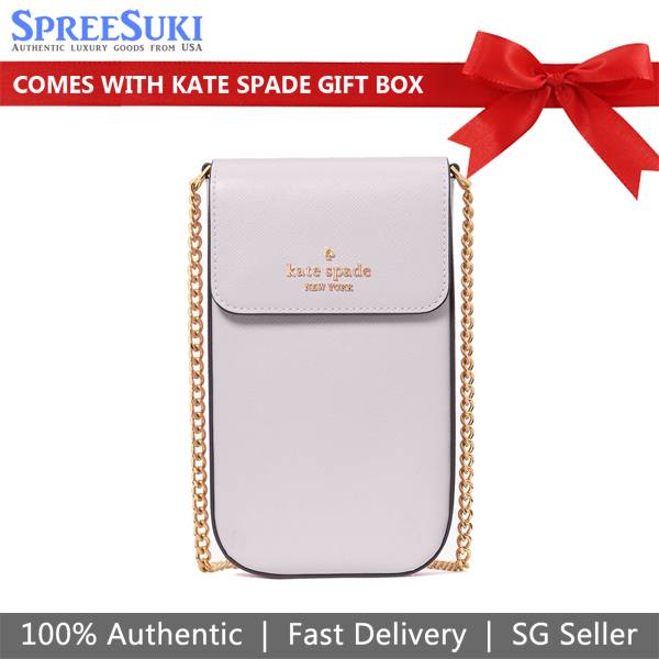 Kate Spade Madison Phone Crossbody Pale Amethyst # KK152