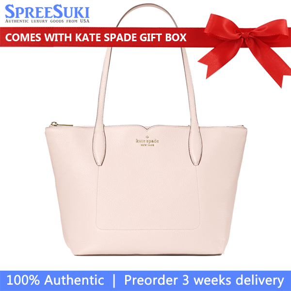 Kate Spade Harlow Medium Tote Blush Cloud # WKR00063