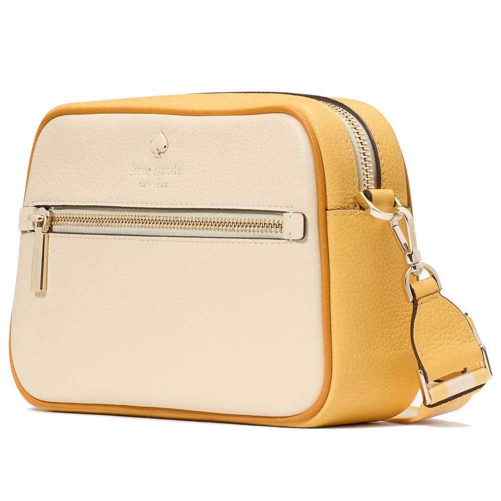 Kate Spade Emma Colorblock Pebbled Leather Large Crossbody Buttermilk Glaze Multi # KK940