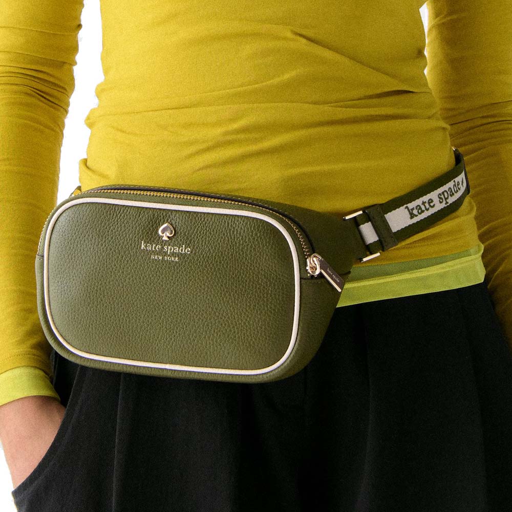 Kate Spade Emma Belt Bag Enchanted Green Multi # KK938