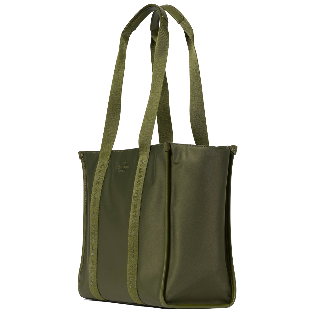 Kate Spade Kip Nylon Large Tote Enchanted Green # KL934