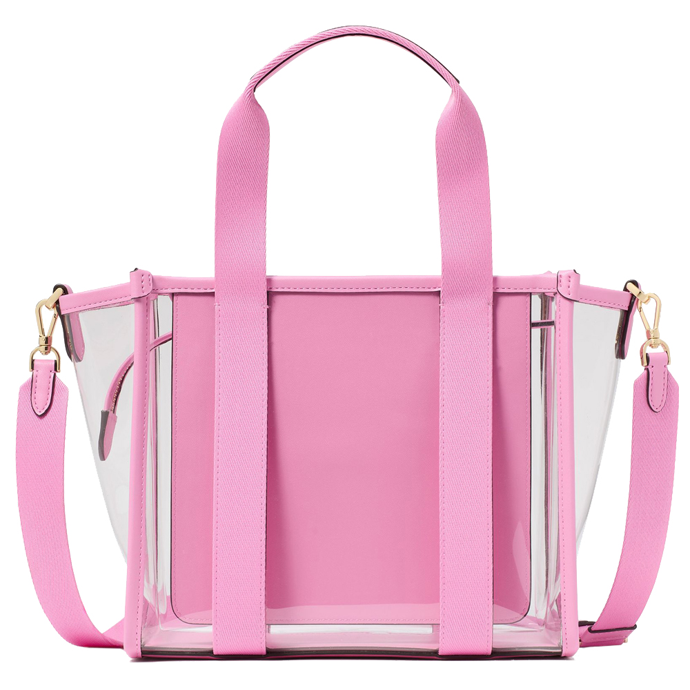 Kate Spade Kip Clear Small Tote Surf Pink # KL064