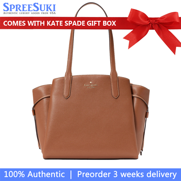Kate Spade Dumpling Medium Tote Warm Gingerbread # KM154
