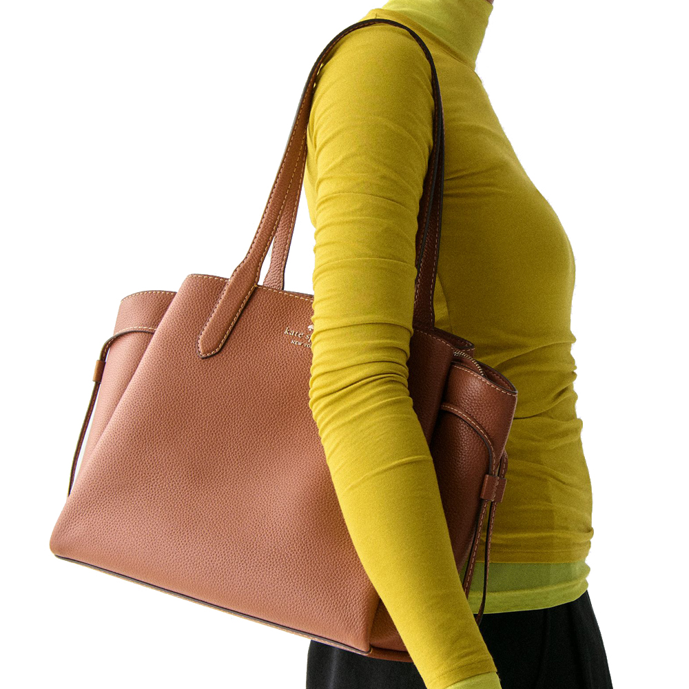 Kate Spade Dumpling Medium Tote Warm Gingerbread # KM154