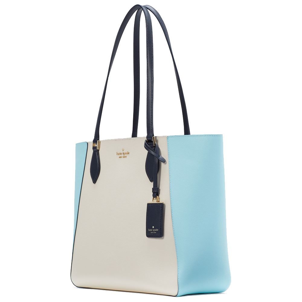 Kate Spade Poppy Colorblock Large Tote Blazer Blue Multi # KG757