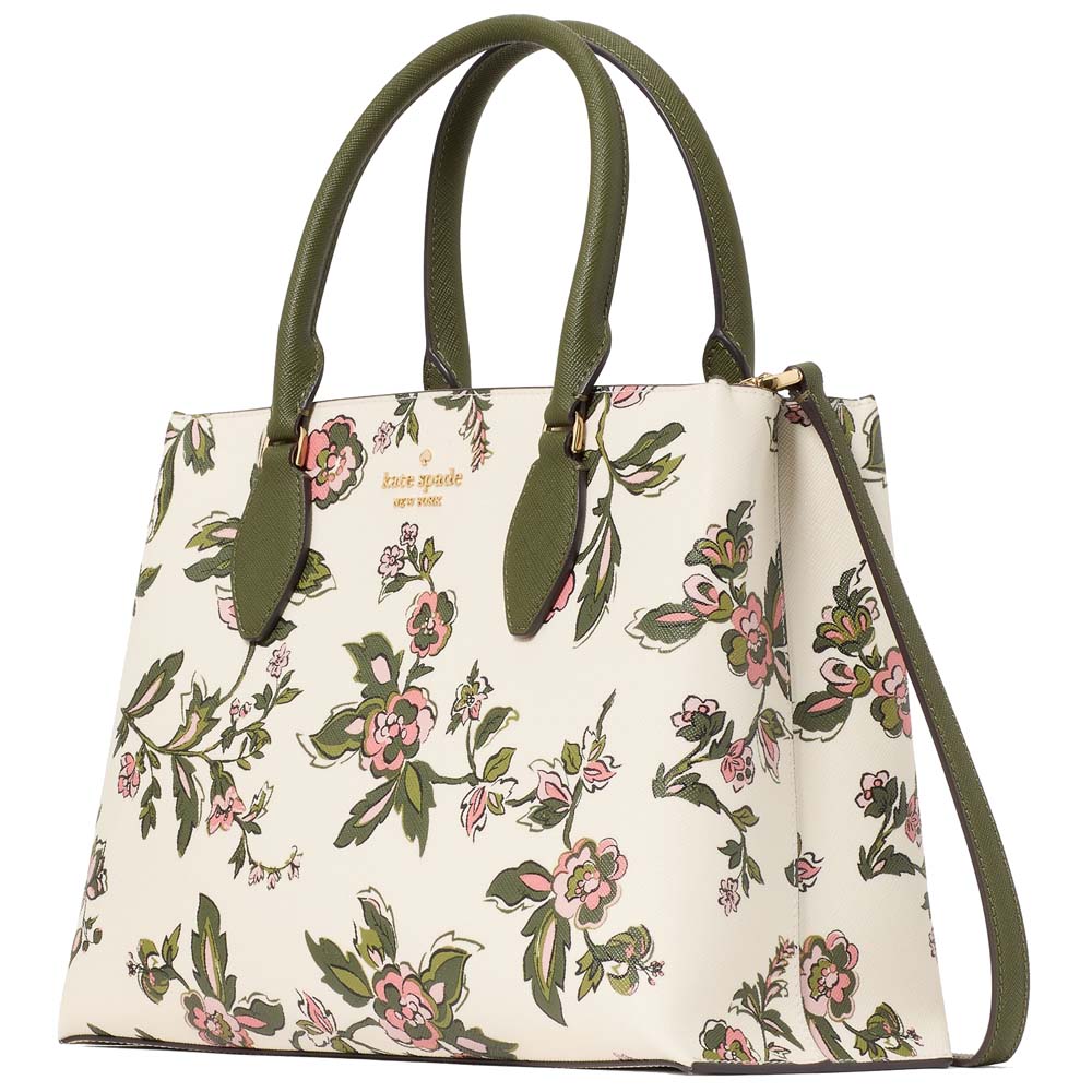 Kate Spade Rae Floral Medium Satchel Meringue Multi # KL948