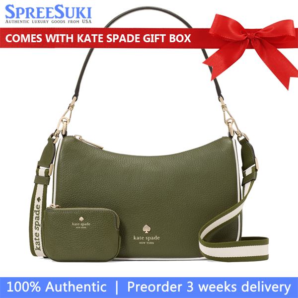 Kate Spade Emma Medium Shoulder Bag Enchanted Green Multi # KK945