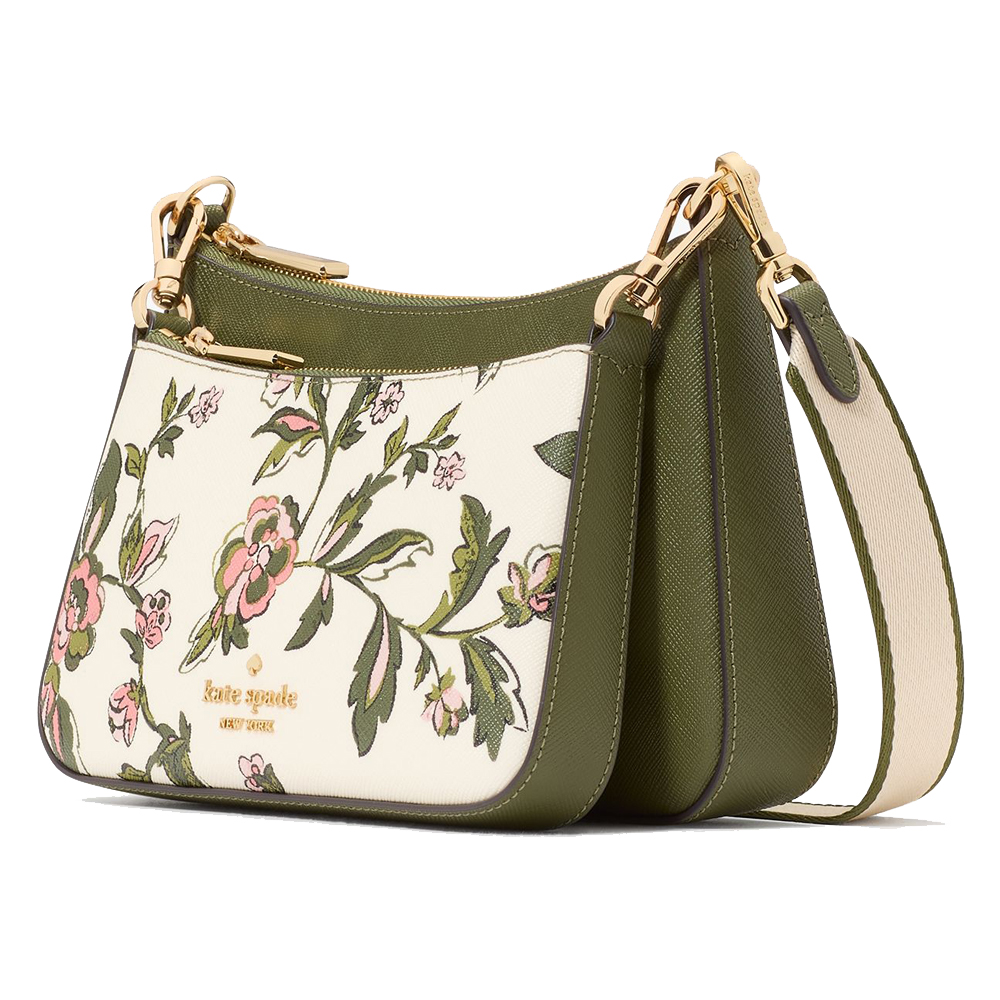 Kate Spade Duet Floral Small Crossbody Meringue Multi # KL833