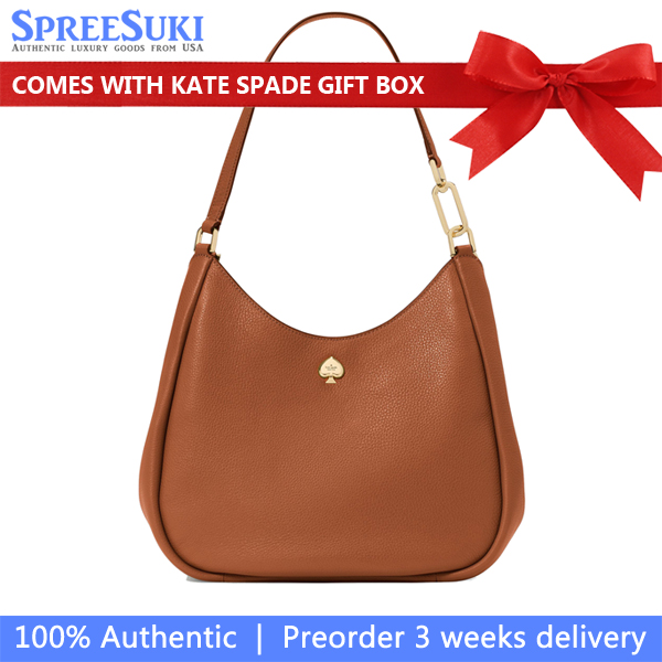 Kate Spade Kayla Large Triple Compartment Shoulder Bag Warm Gingerbread # KL804