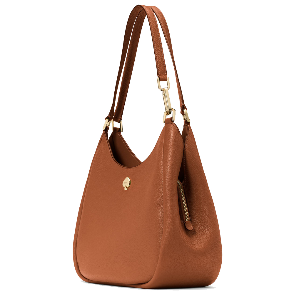 Kate Spade Kayla Large Triple Compartment Shoulder Bag Warm Gingerbread # KL804