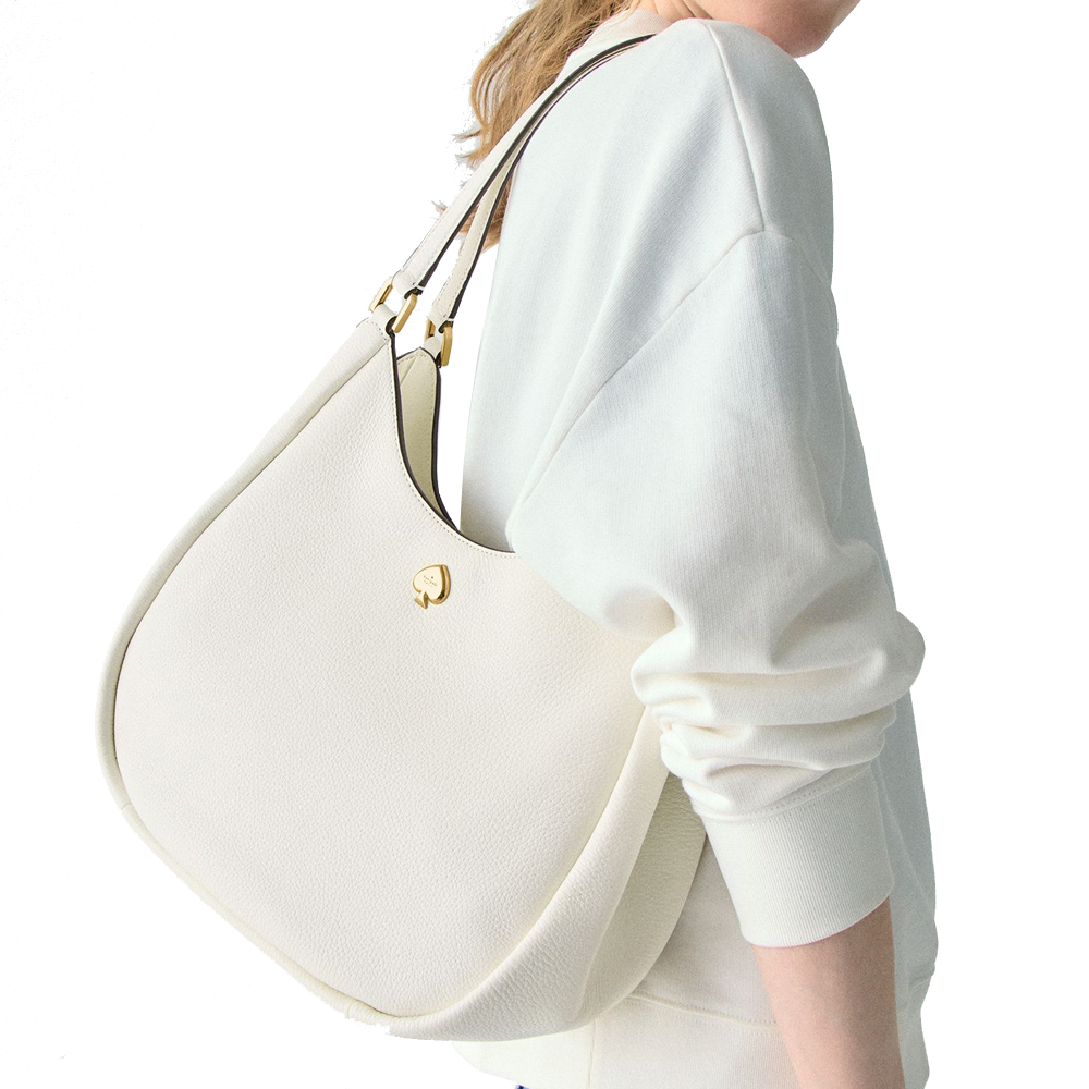 Kate Spade Kayla Large Triple Compartment Shoulder Bag Meringue # KL804