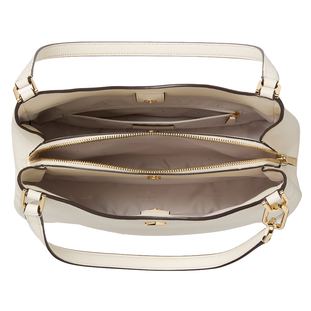 Kate Spade Kayla Large Triple Compartment Shoulder Bag Meringue # KL804